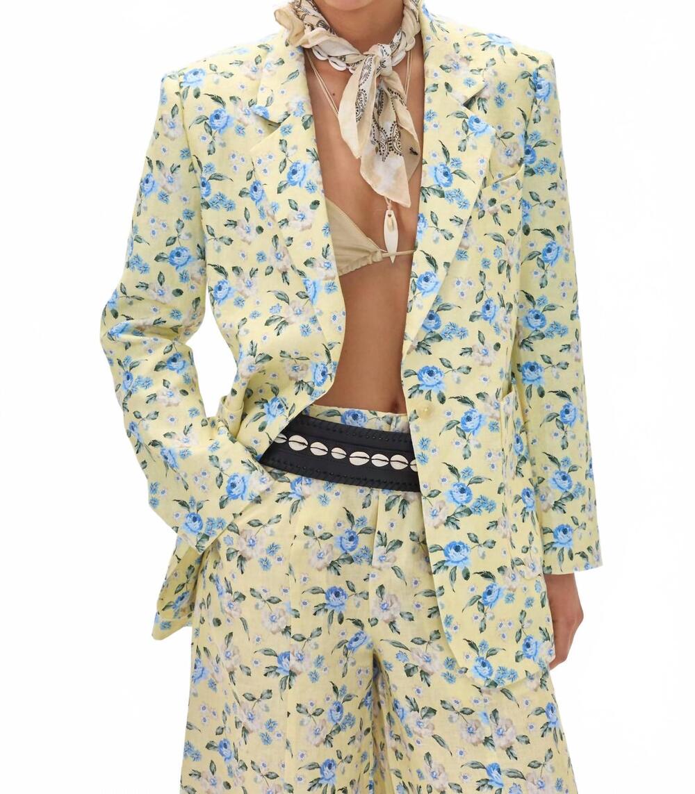 NEW LANHTROPY hygge blazer in light yellow